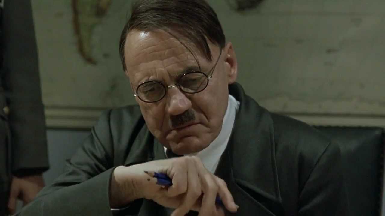 Cena de Hitler em "A Queda", filme de 2010.
