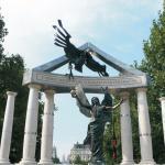 Monumento às vítimas da ocupação do território húngaro pelas tropas alemãs. Foto de Ágnes Erőss