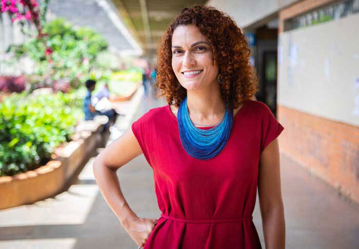 Cristiane de Assis Portela na Universidade de Brasília.