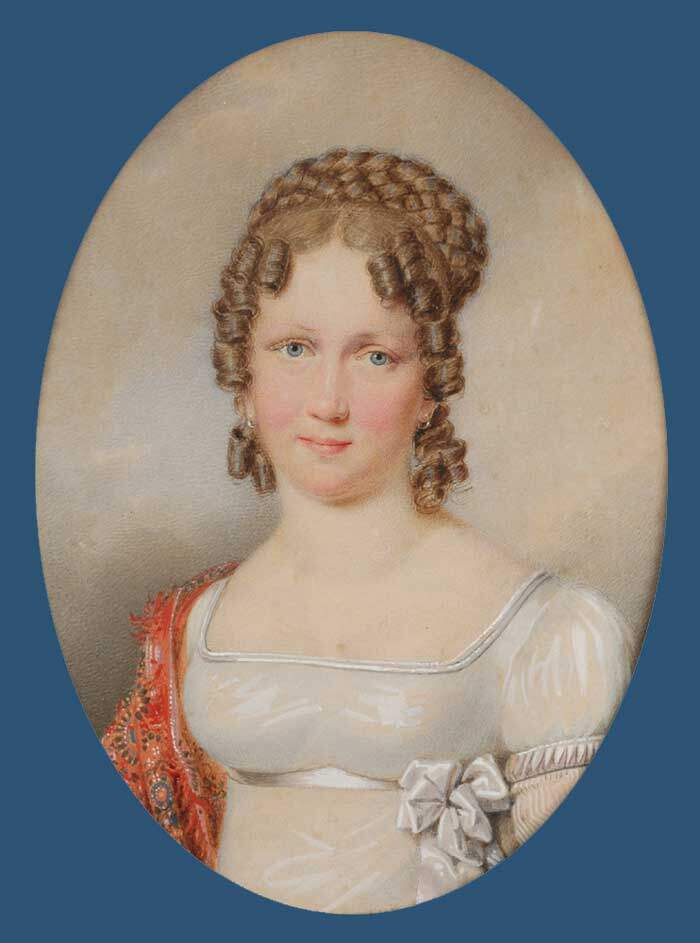 Arquiduquesa Maria Leopoldina, por Friedrich Johann Gottlieb Lieder.