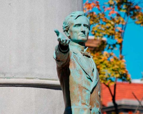 Monumento de Jefferson Davis Monument, Richmond, Virgínia. Foto: Wikipedia