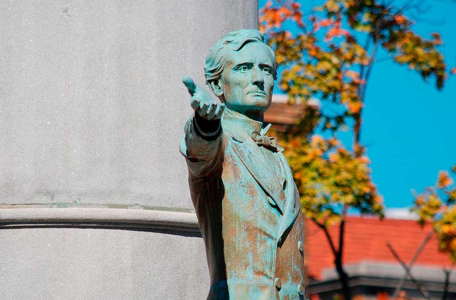 Monumento de Jefferson Davis Monument, Richmond, Virgínia. Foto: Wikipedia