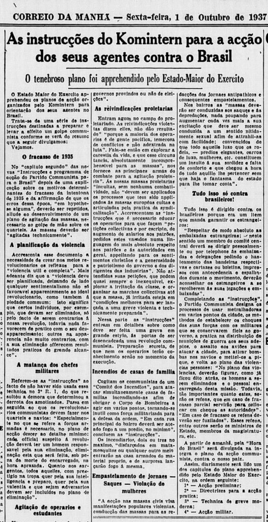 O Plano Cohen: ficção e realidade na antessala do Estado Novo 2