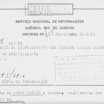Documento do SNI tem 12 páginas. A foto é um extrato do documento, que tem 12 páginas no total.